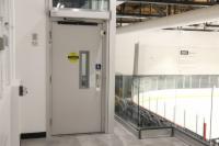 Hercules Hybrid installation in an arena with the door closed